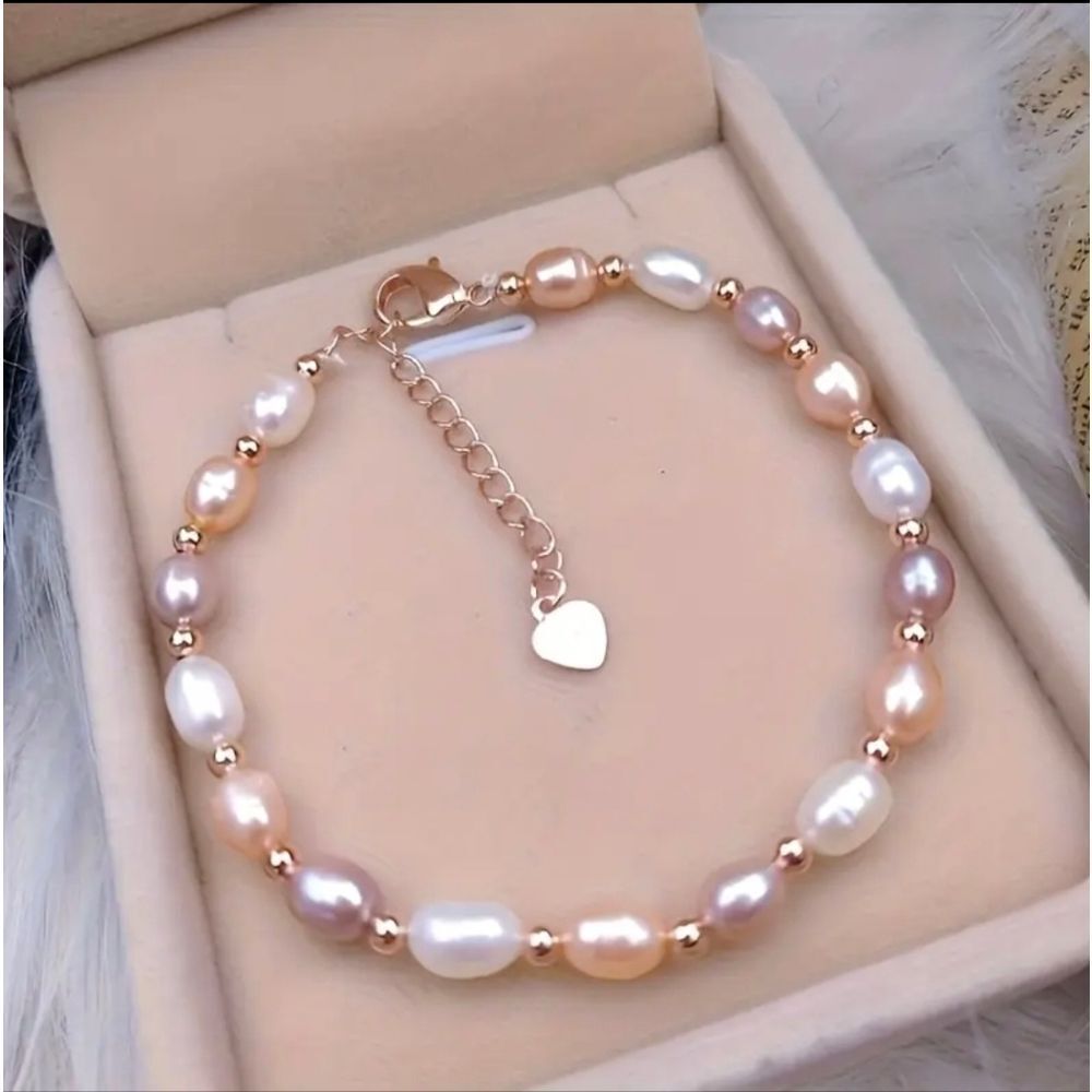 Elegant Baroque Fresh Water Pearl Bracelet